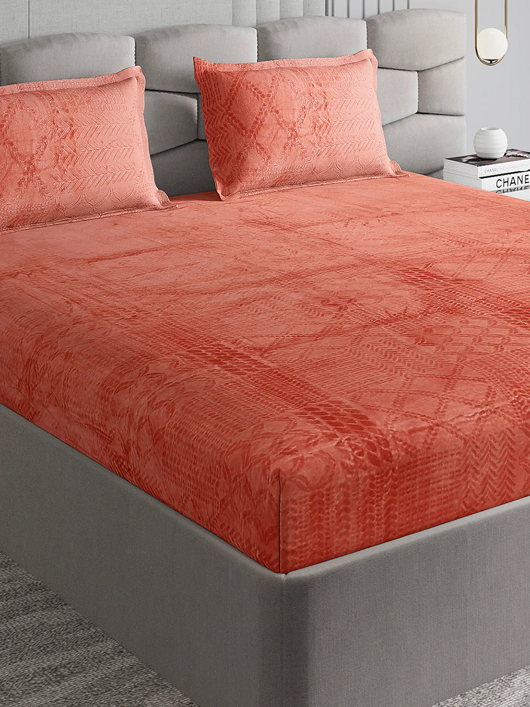 267 GSM Polyester King Bed 1 Bedsheet with 2 Pillow Cover (Master Piece)