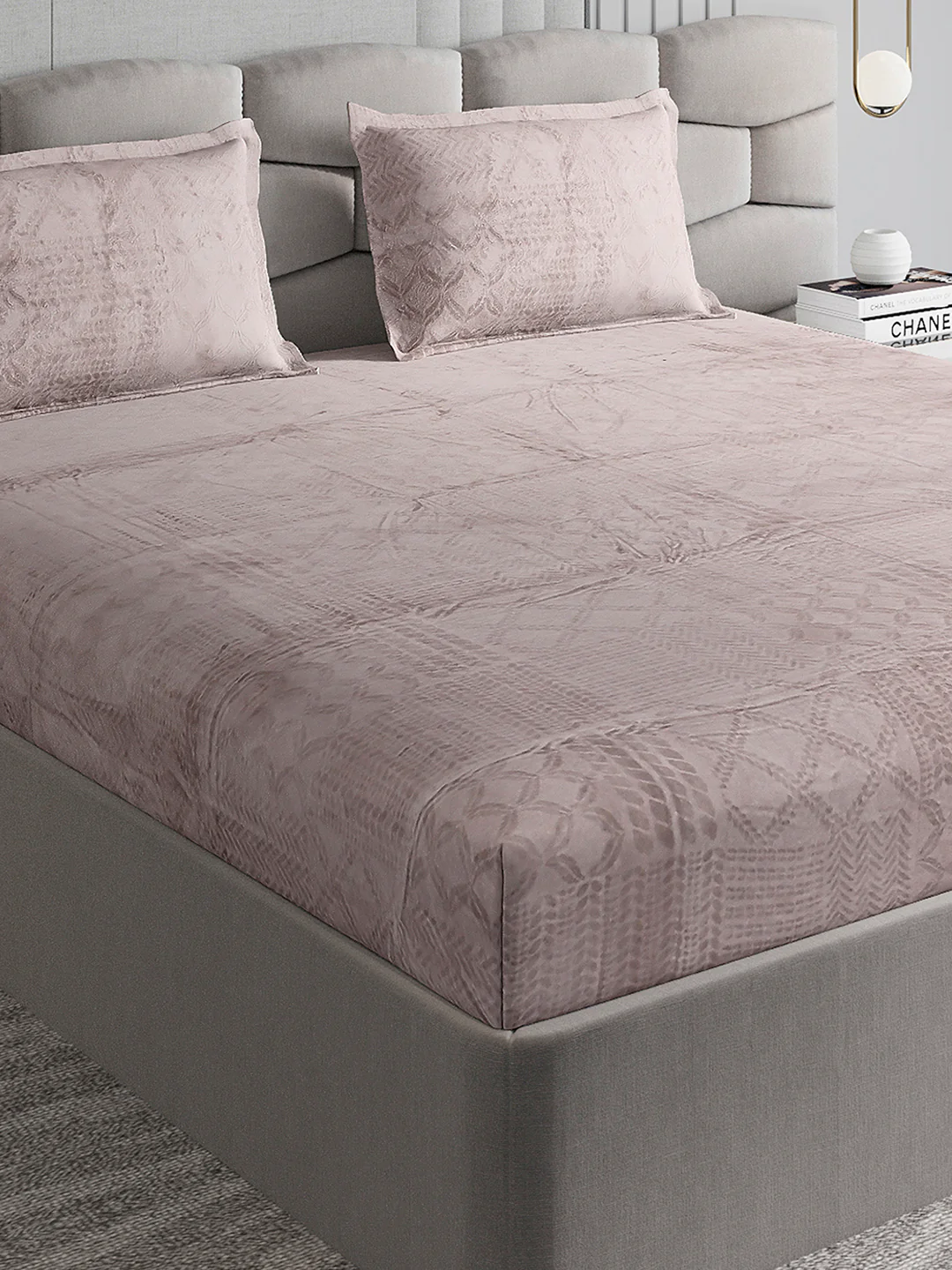 267 GSM Polyester King Bed 1 Bedsheet with 2 Pillow Cover (Master Piece)