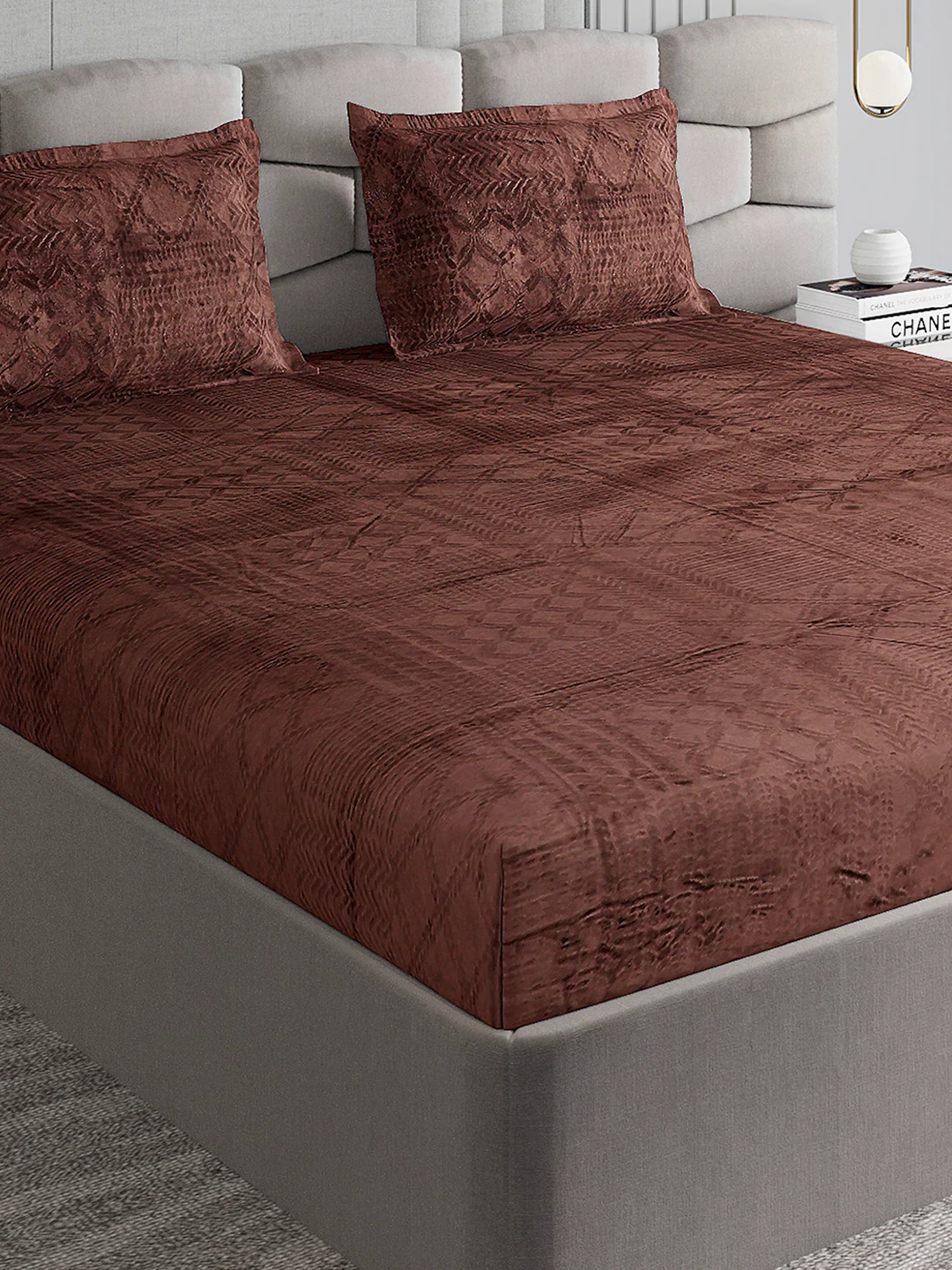 267 GSM Polyester King Bed 1 Bedsheet with 2 Pillow Cover (Master Piece)