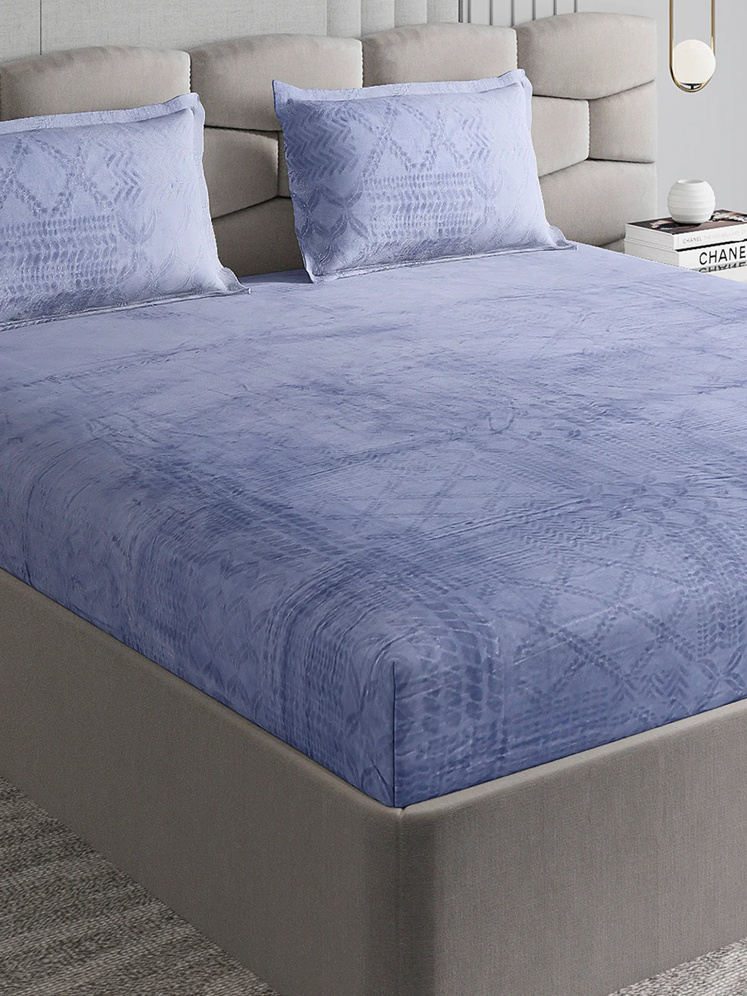 267 GSM Polyester King Bed 1 Bedsheet with 2 Pillow Cover (Master Piece)