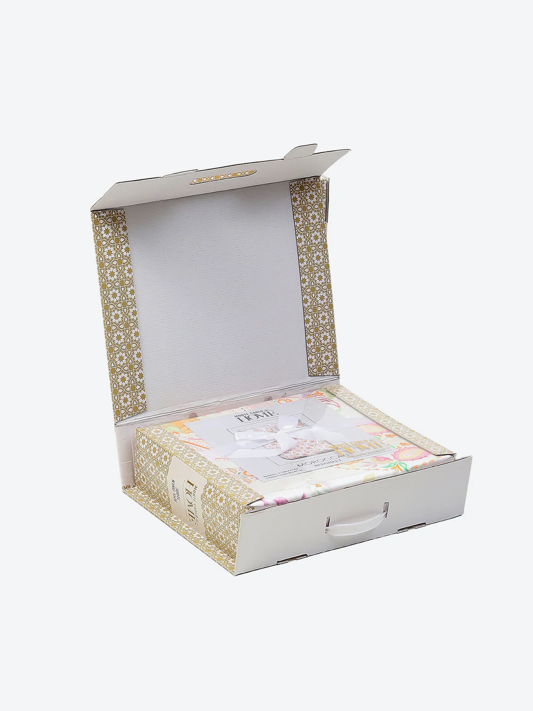 300 TC Cotton Double Bed 1 Bedsheet with 2 Pillow Covers (Morocan) - Image 10