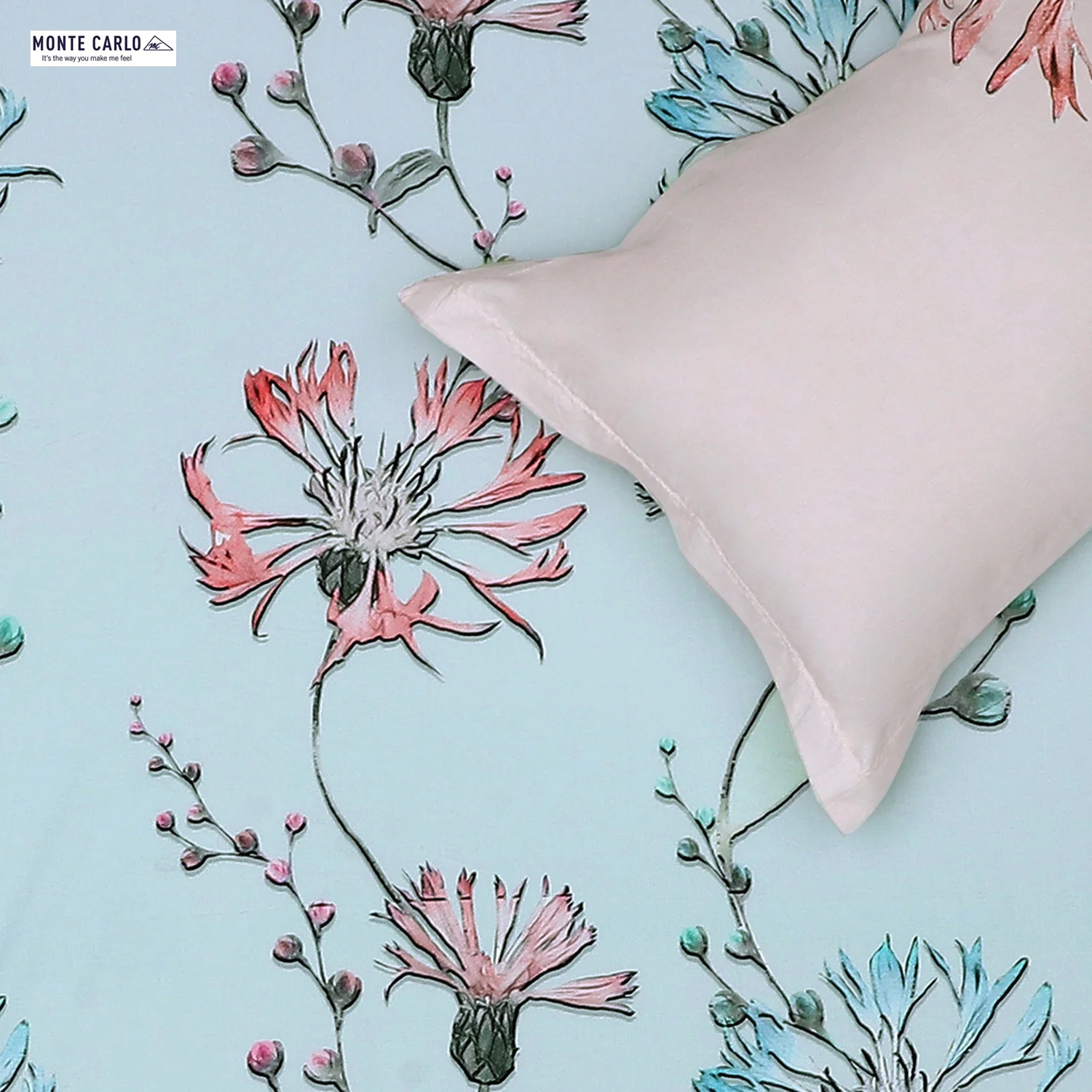 300 TC Cotton Double Bedsheet with 2 Pillow Covers - Image 5