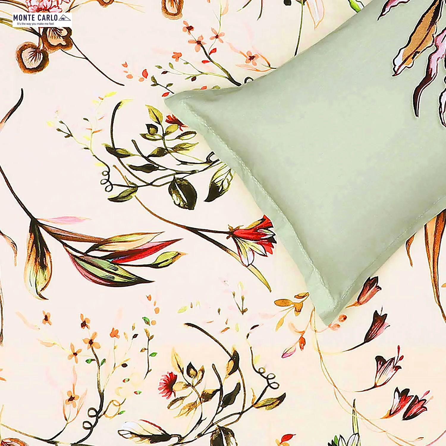 300 TC Cotton Double Bedsheet with 2 Pillow Covers - Image 5