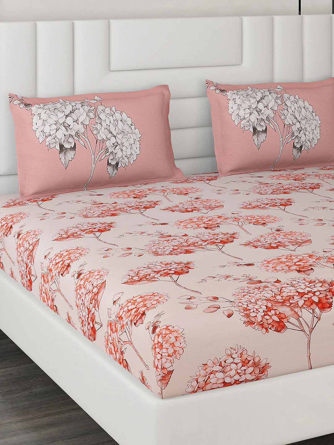 300 TC Cotton Double Bedsheet with 2 Pillow Covers - Image 3