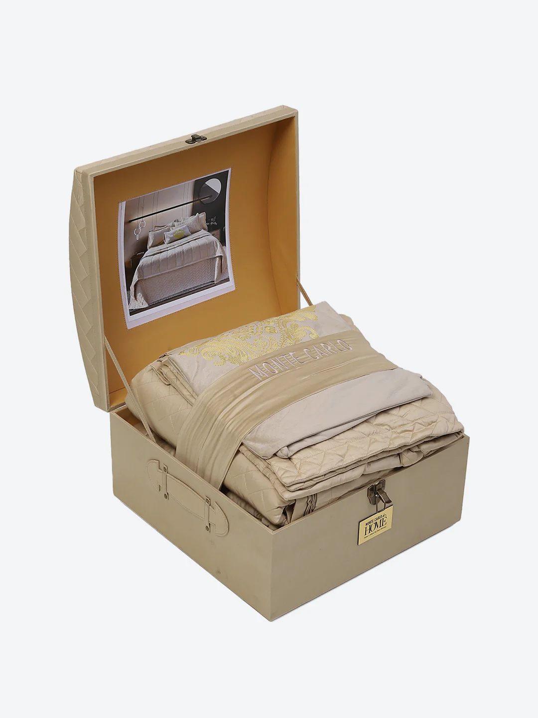 300 TC Cotton King Size Luxury 11 Pc Bedding Set (Trousseau) - Image 14
