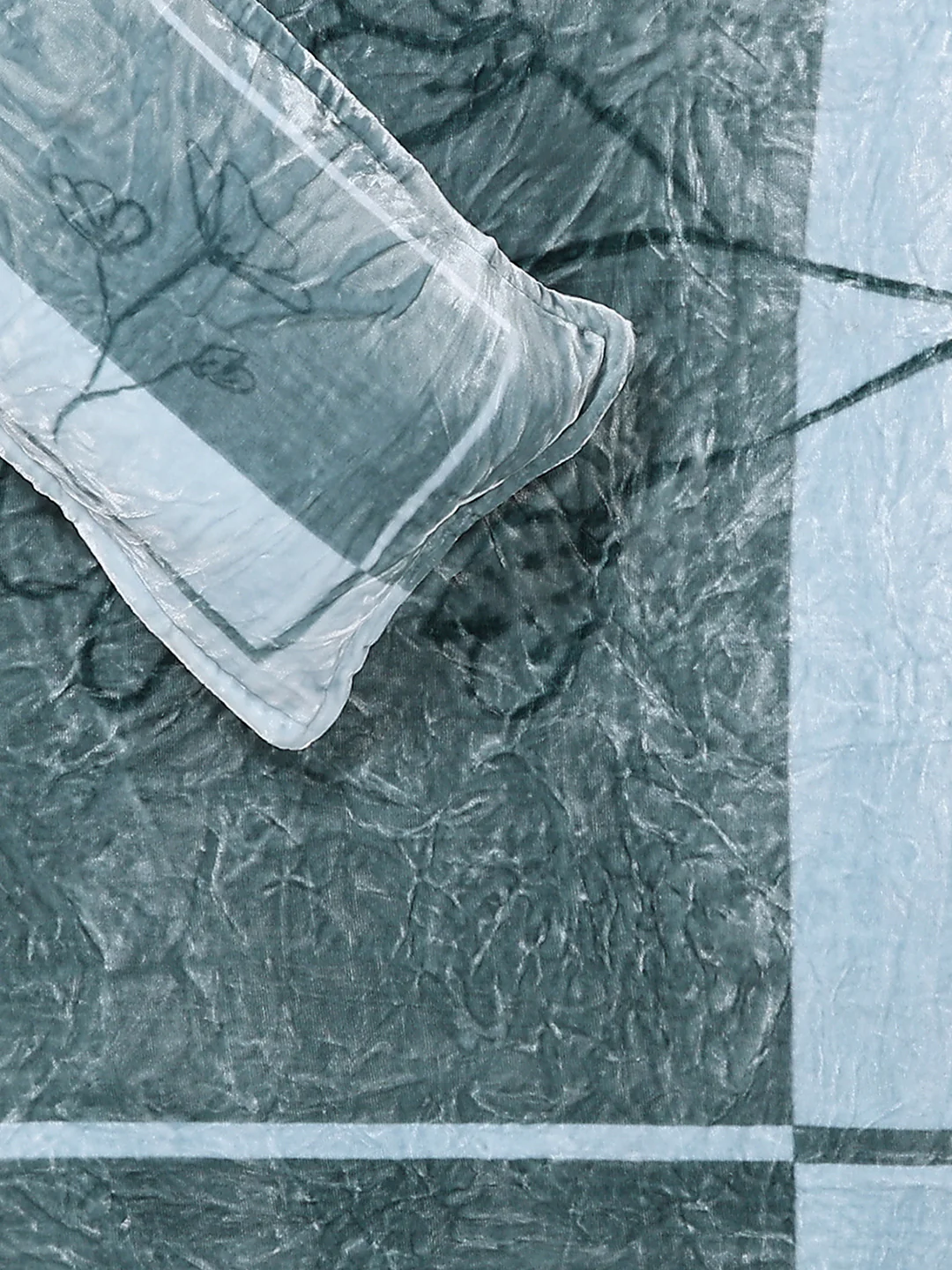 331 GSM Polyester Double Bed 1 Bedsheet with 2 Pillow Cover (Miranda) - Image 5