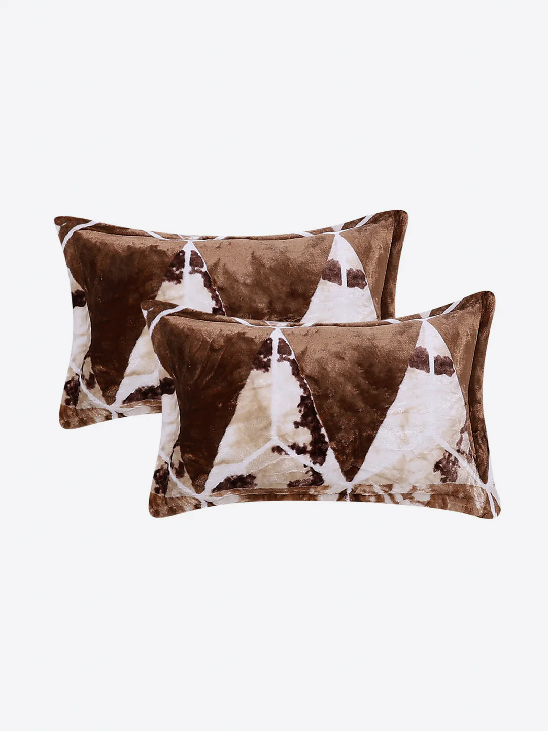 374 GSM Polyester Double Bed 1 Bedsheet with 2 Pillow Cover (Impression) - Image 7