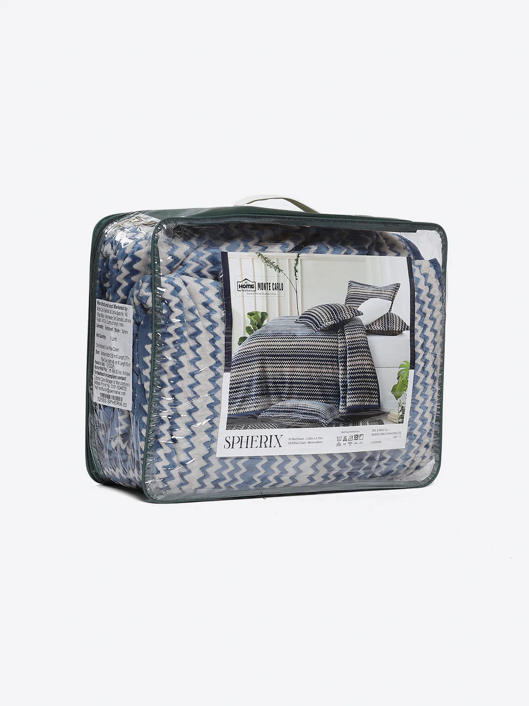 393 GSM Polyester King Bed 1 Bedsheet with 2 Pillow Cover (Spherix) - Image 9