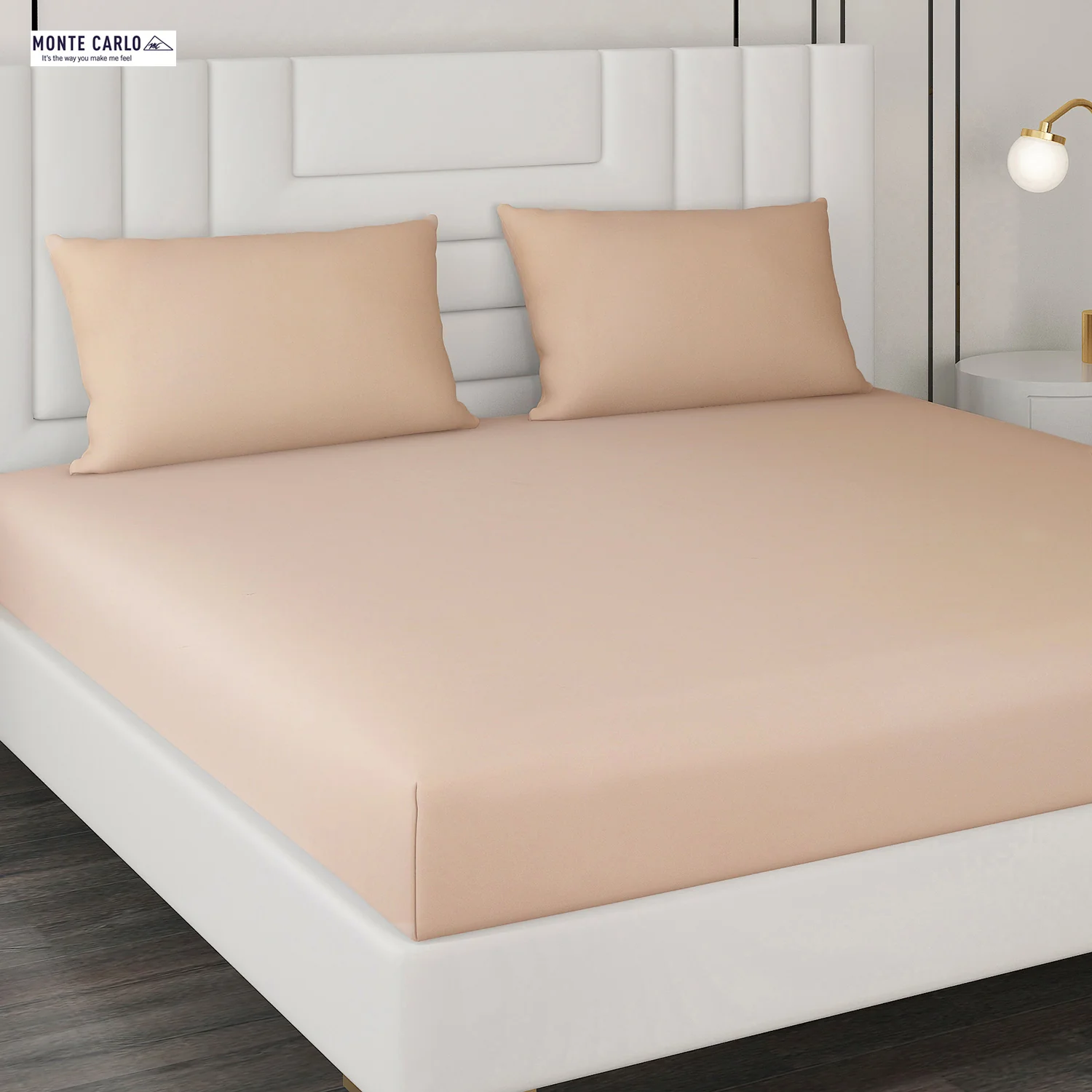400 TC Cotton Double Bedsheet with 2 Pillow Covers - Image 4