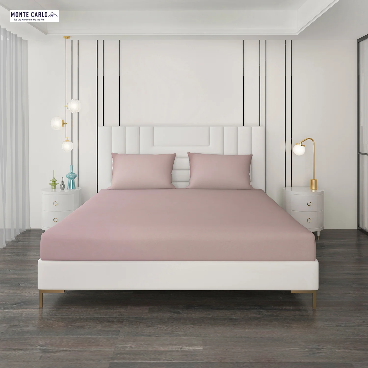 400 TC Cotton Double Bedsheet with 2 Pillow Covers - Image 3