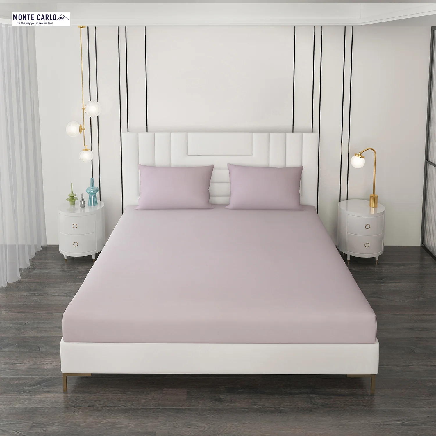 400 TC Cotton Double Bedsheet with 2 Pillow Covers - Image 2