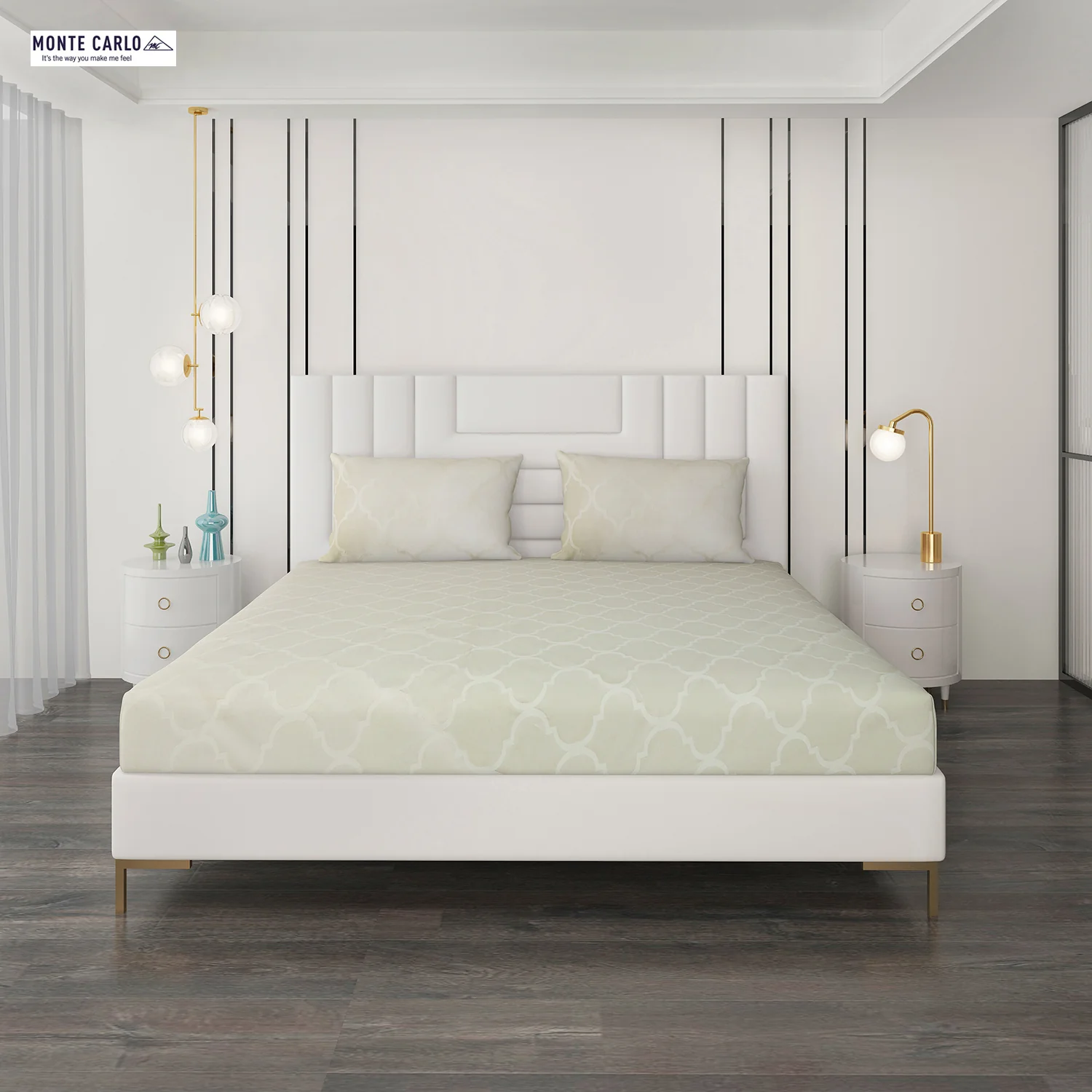 400 TC Cotton Double Bedsheet with 2 Pillow Covers - Image 4