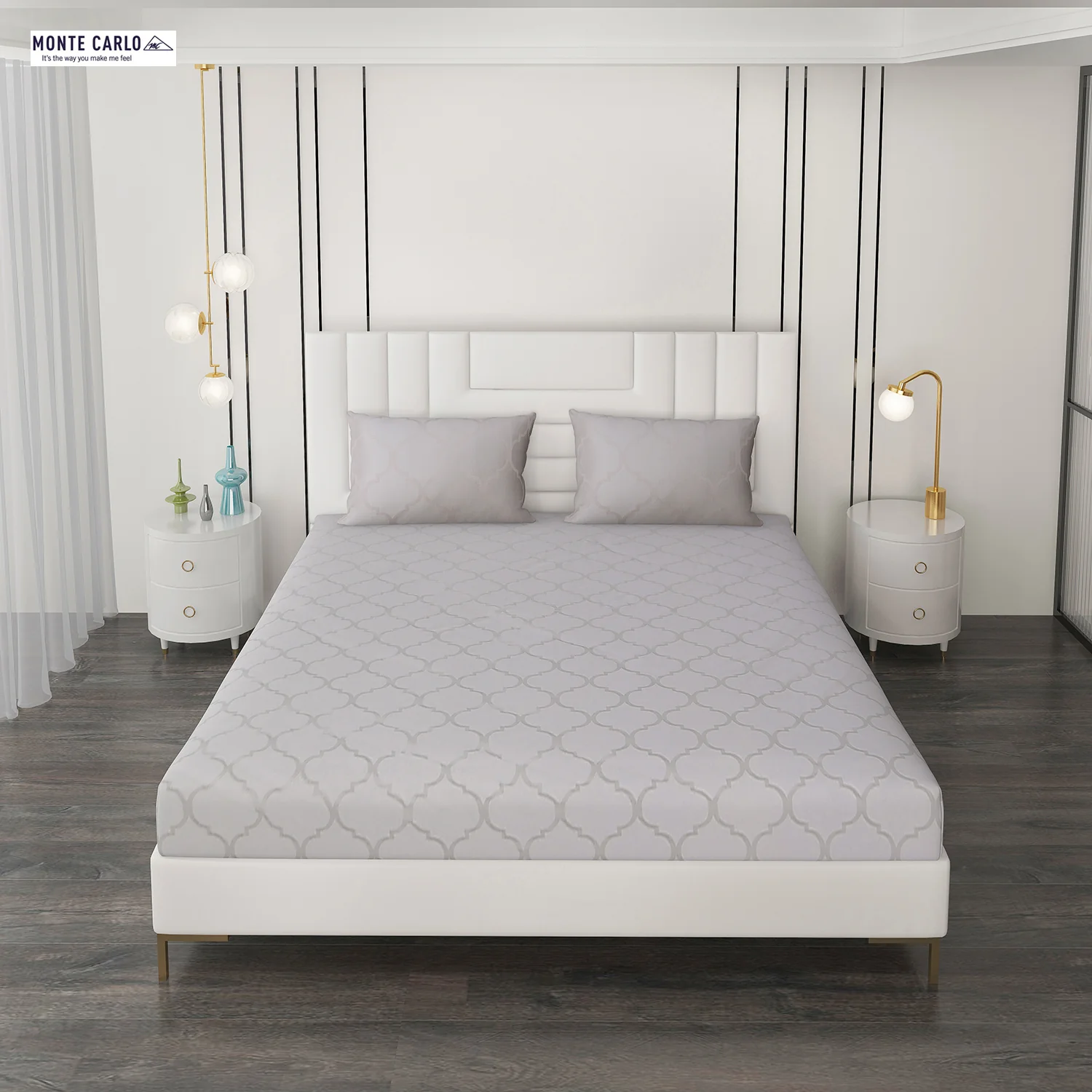 400 TC Cotton Double Bedsheet with 2 Pillow Covers - Image 3