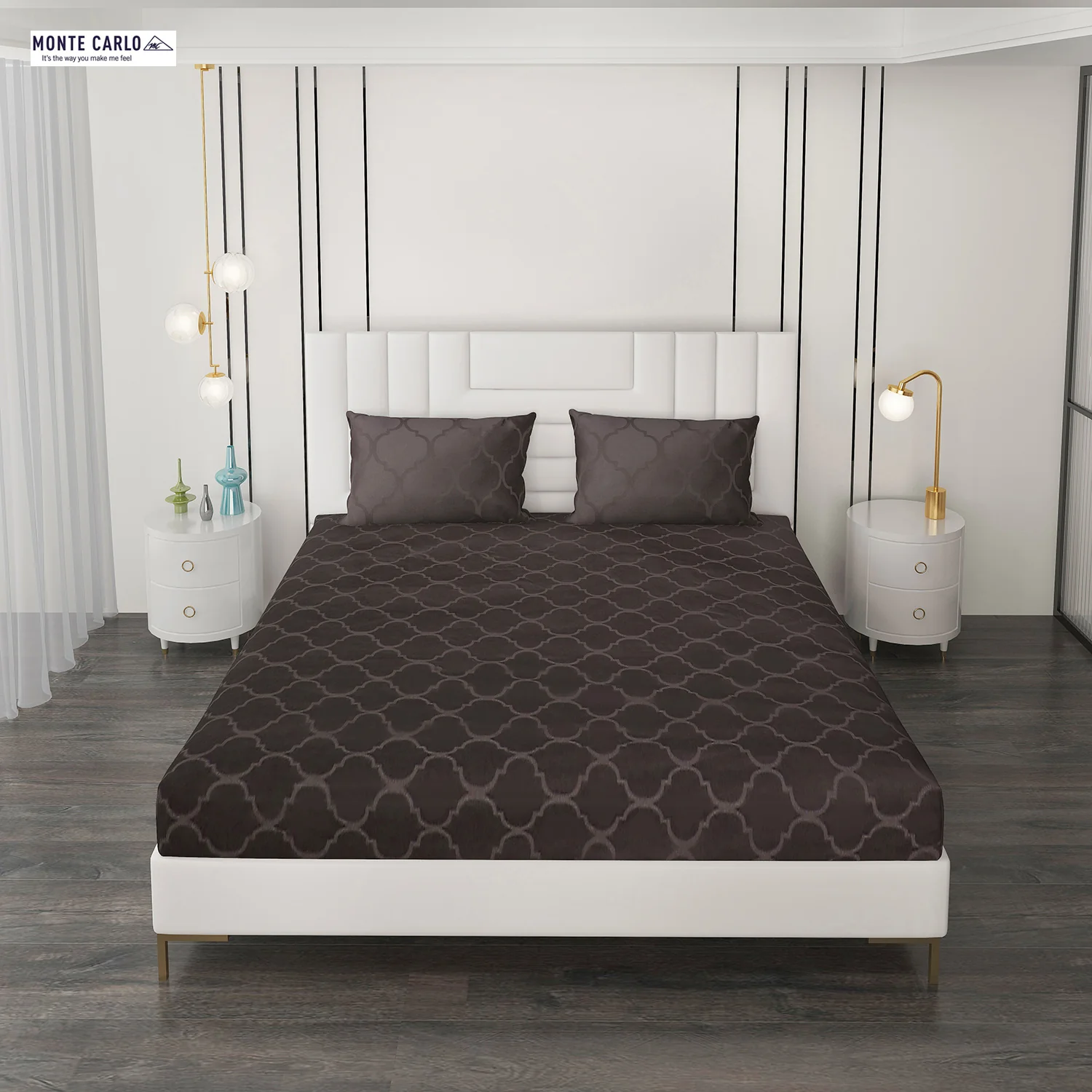 400 TC Cotton Double Bedsheet with 2 Pillow Covers - Image 3