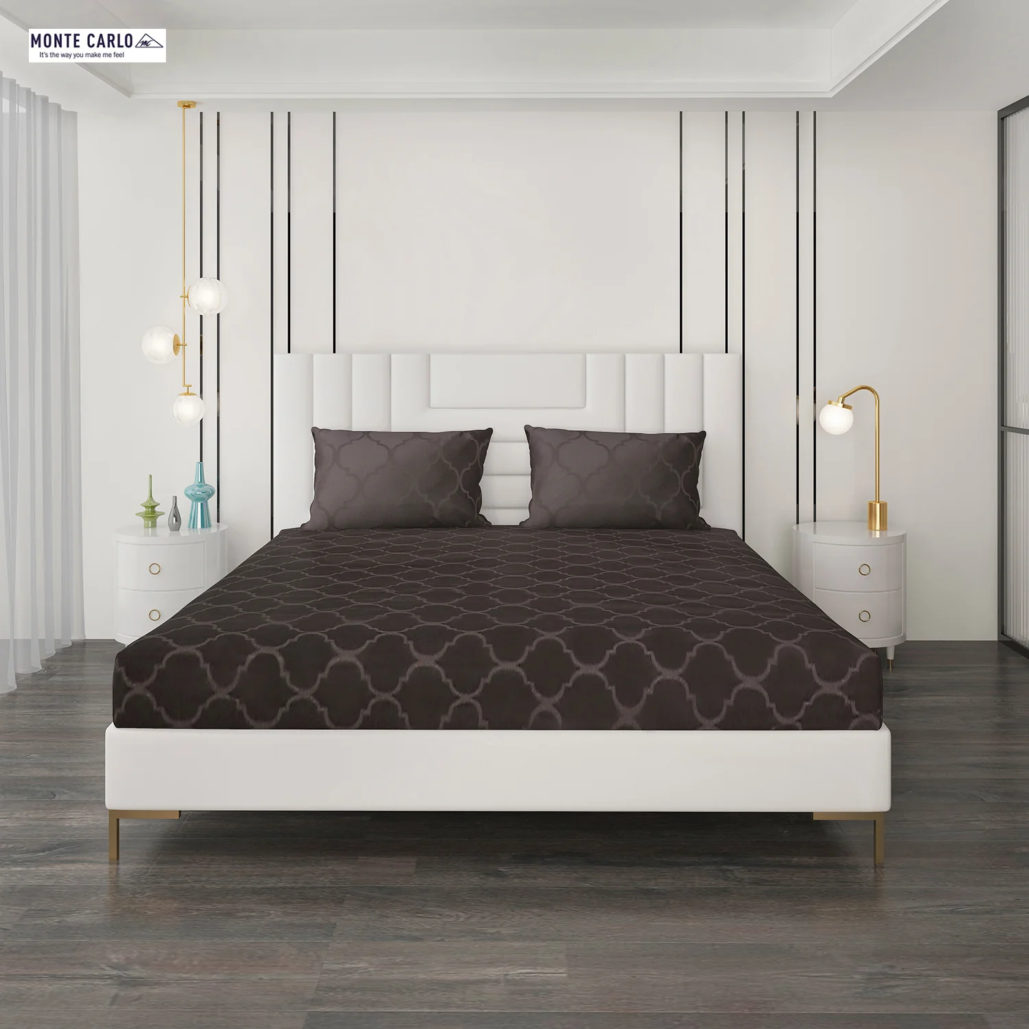 400 TC Cotton Double Bedsheet with 2 Pillow Covers - Image 4