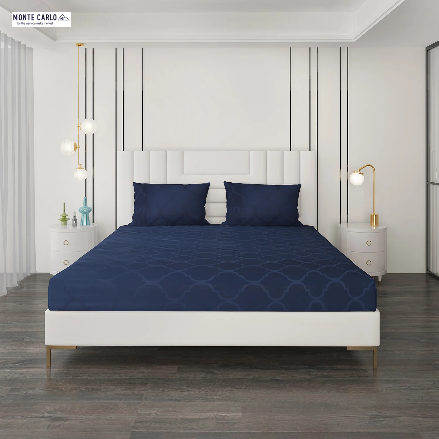 400 TC Cotton Double Bedsheet with 2 Pillow Covers - Image 4