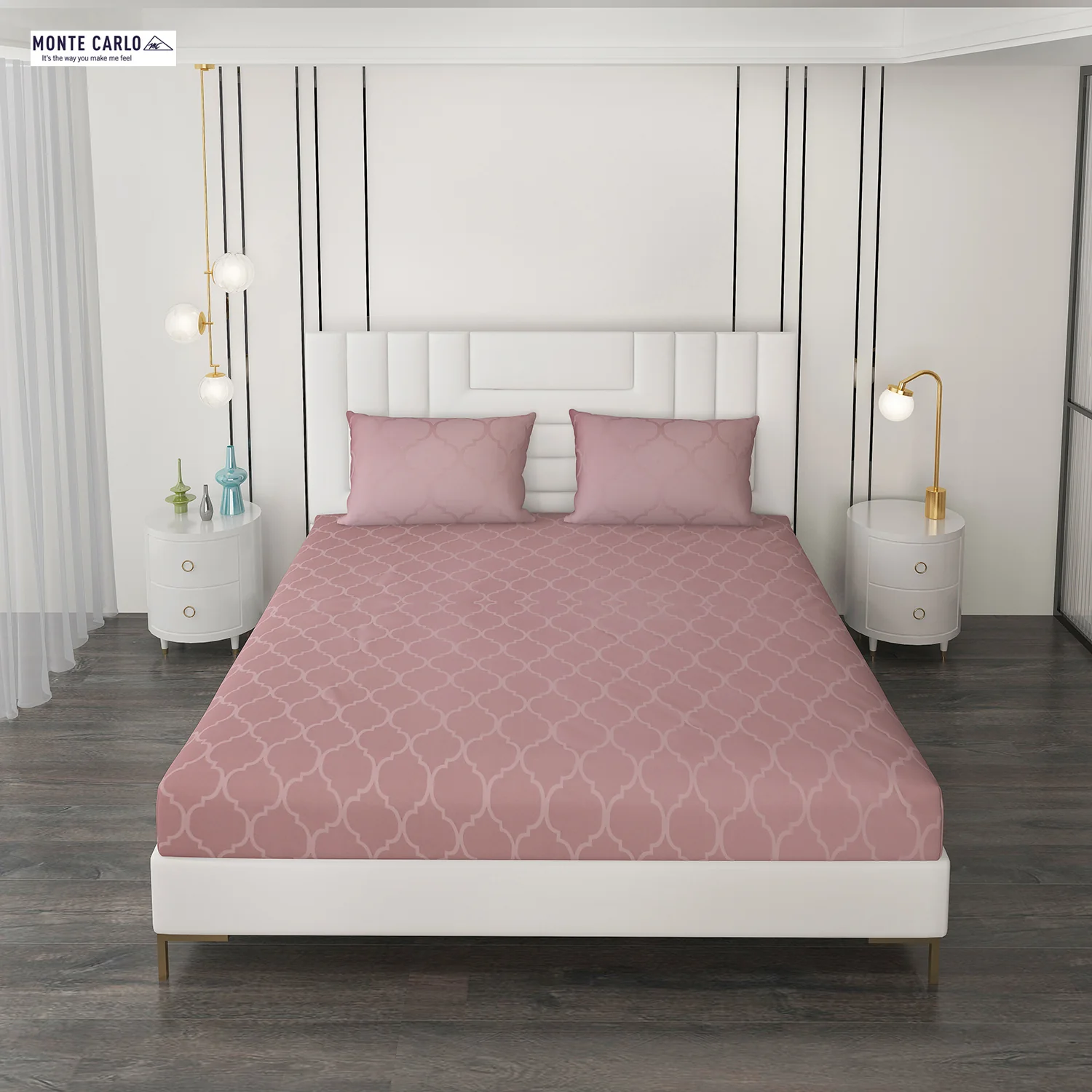 400 TC Cotton Double Bedsheet with 2 Pillow Covers - Image 3