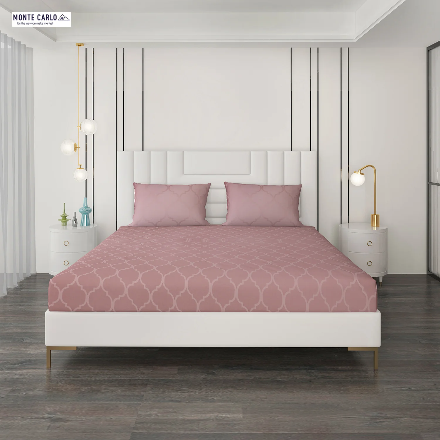 400 TC Cotton Double Bedsheet with 2 Pillow Covers - Image 4