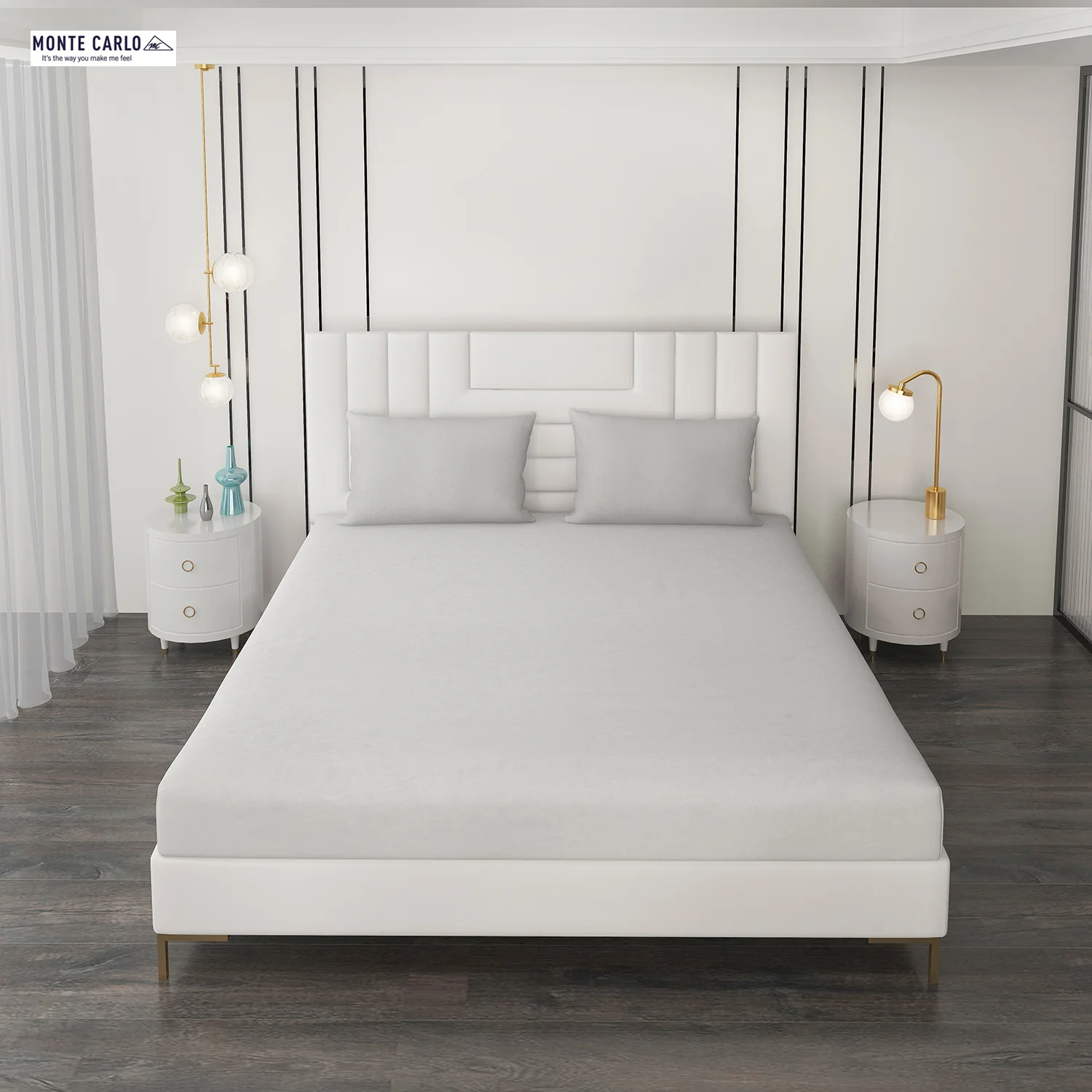 400 TC Cotton Double Bedsheet with 2 Pillow Covers - Image 3