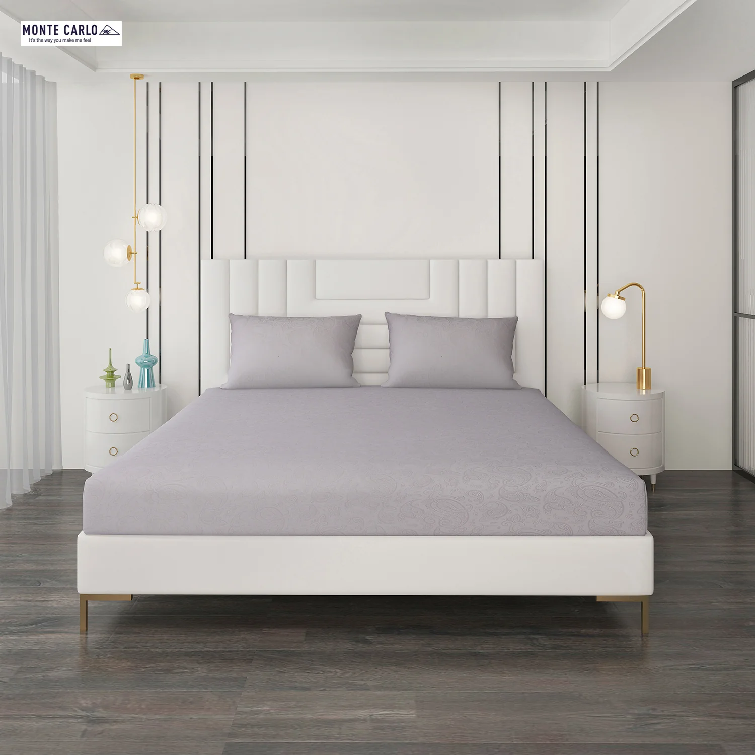 400 TC Cotton Double Bedsheet with 2 Pillow Covers - Image 4