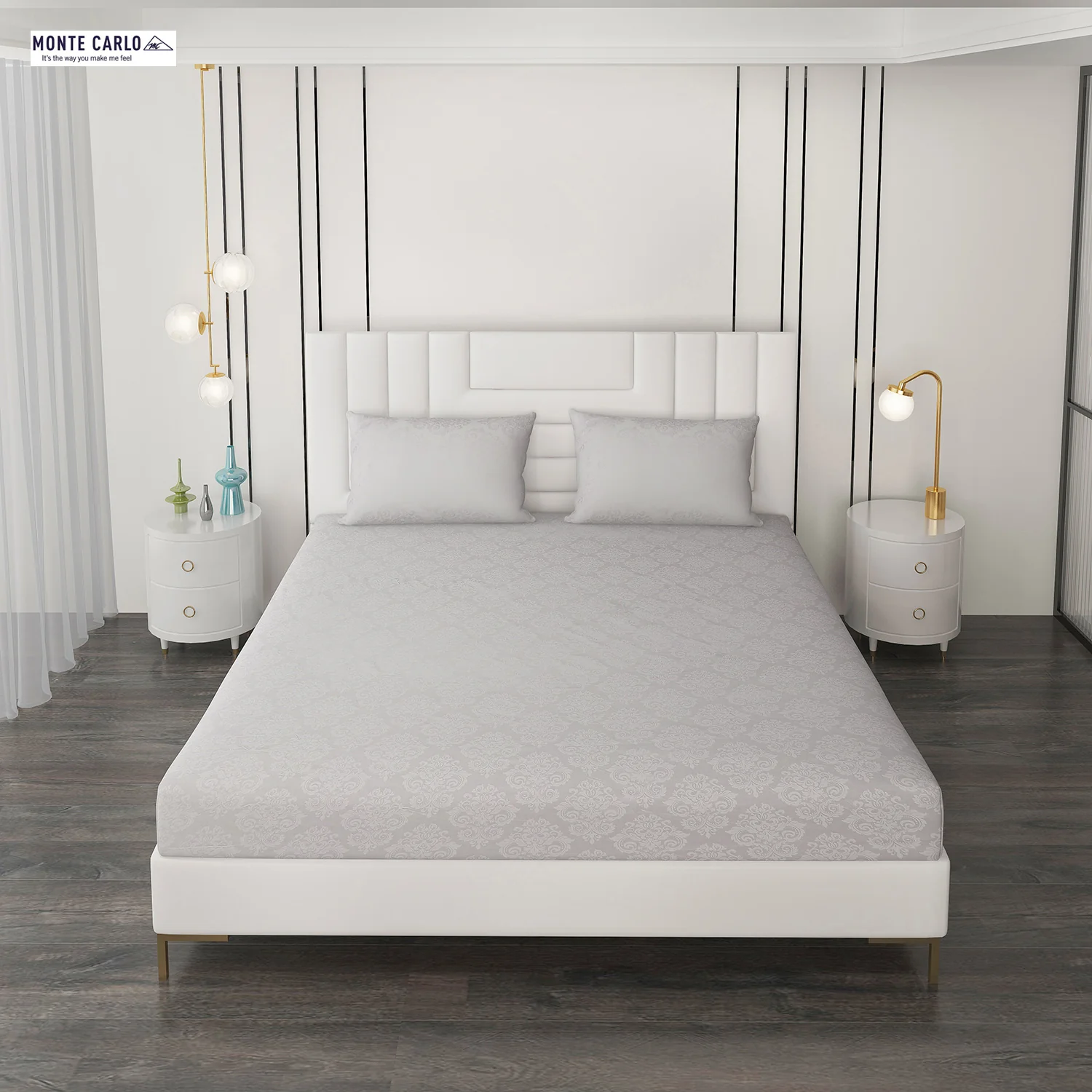 400 TC Cotton Double Bedsheet with 2 Pillow Covers - Image 3