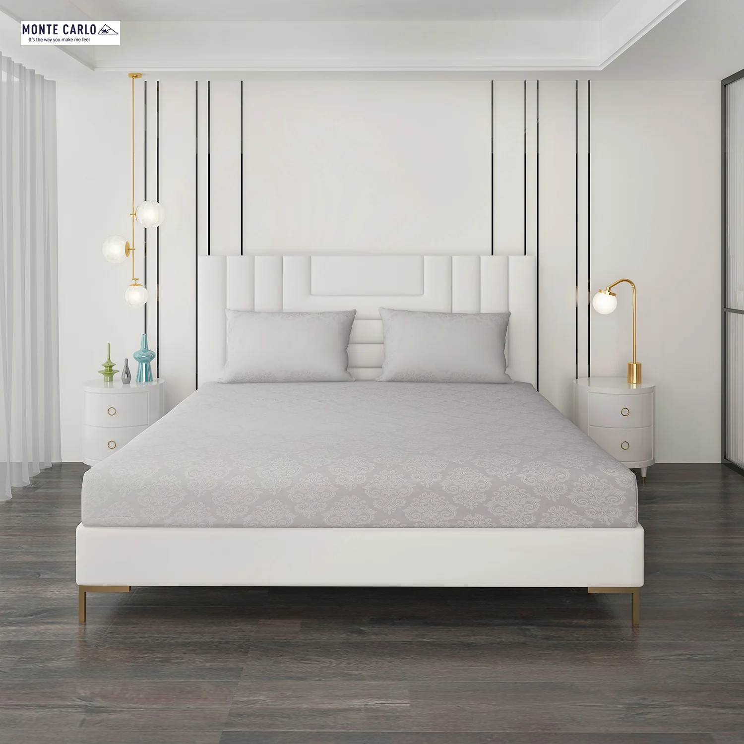 400 TC Cotton Double Bedsheet with 2 Pillow Covers - Image 4
