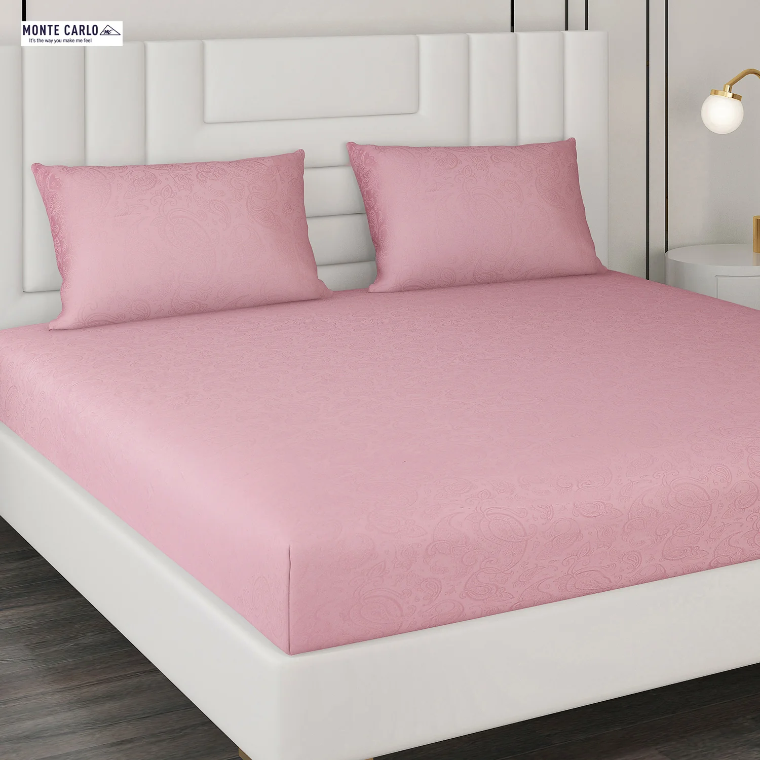 400 TC Cotton Double Bedsheet with 2 Pillow Covers - Image 4