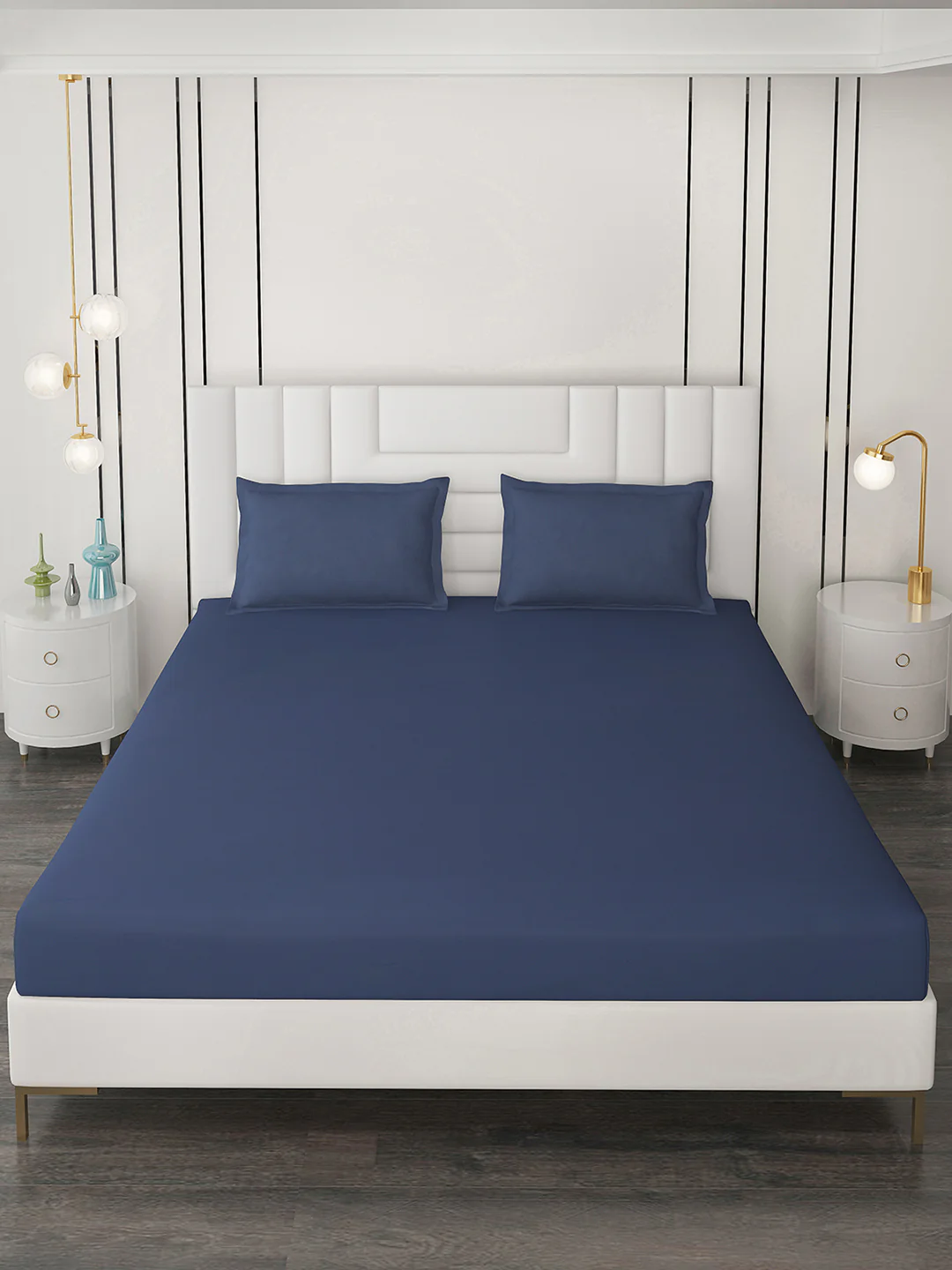 400 TC Cotton Double Bedsheet with 2 Pillow Covers - Image 3
