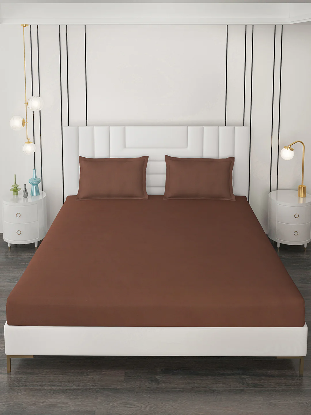 400 TC Cotton Double Bedsheet with 2 Pillow Covers - Image 3
