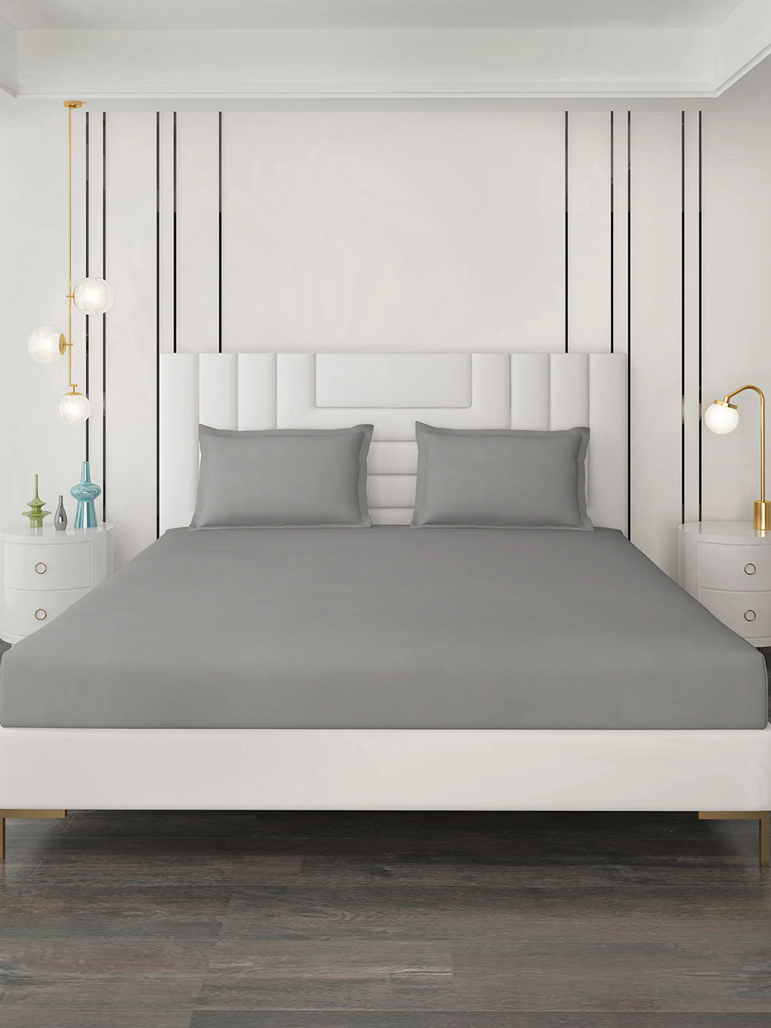 400 TC Cotton Double Bedsheet with 2 Pillow Covers - Image 3