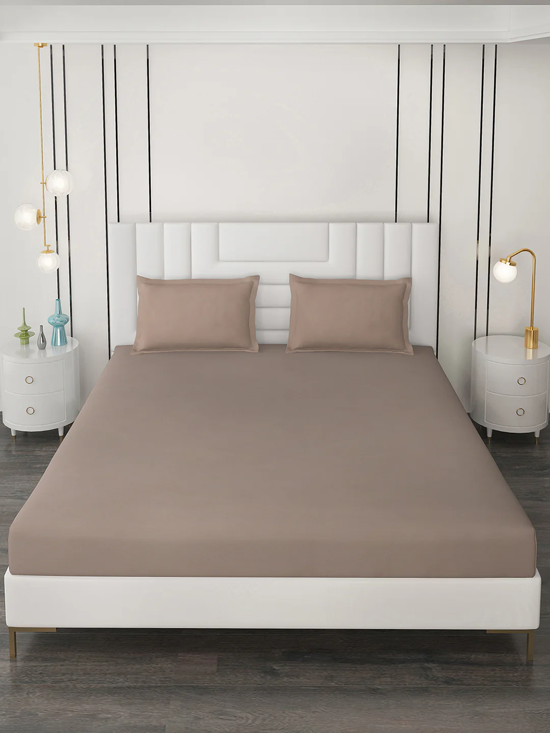 400 TC Cotton Double Bedsheet with 2 Pillow Covers - Image 3