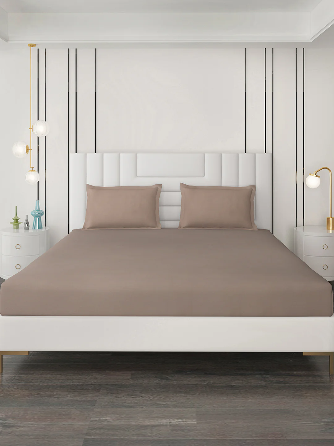 400 TC Cotton Double Bedsheet with 2 Pillow Covers - Image 4