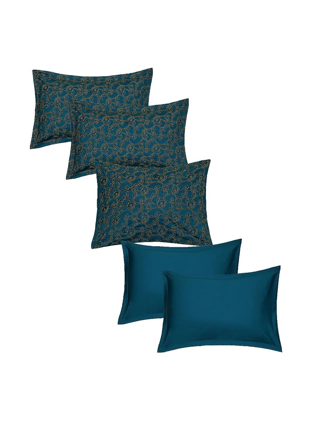 400 TC Cotton King Size Luxury 10 Pc Bedding Set (Matrix) - Image 7