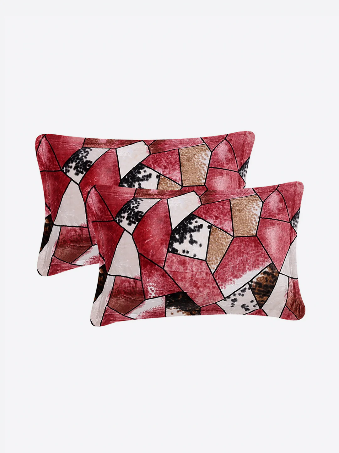 404 GSM Polyester Double Bed 1 Bedsheet with 2 Pillow Cover (Ruby Gold) - Image 7