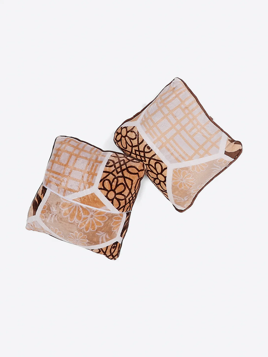 487 GSM Polyester Double Bed 1 Bedsheet, 2 Pillow Cover & 2 Cushion Case (Pristine 4 Pcs Set) - Image 6