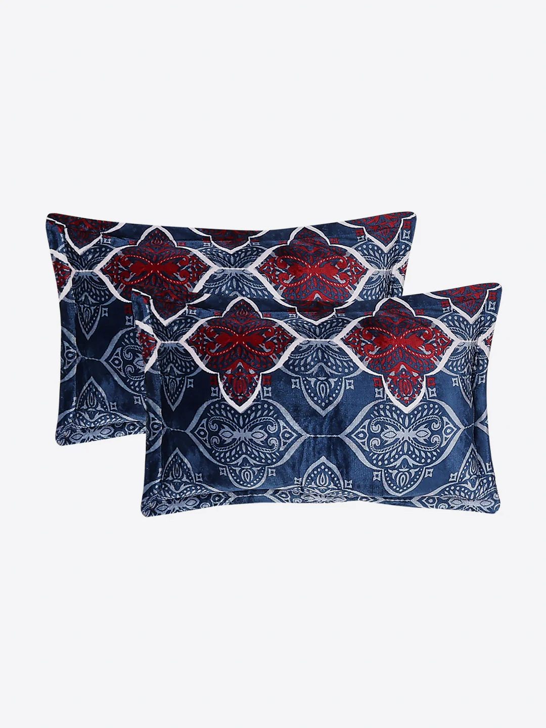 487 GSM Polyester Double Bed 1 Bedsheet, 2 Pillow Cover & 2 Cushion Case (Pristine 4 Pcs Set) - Image 8