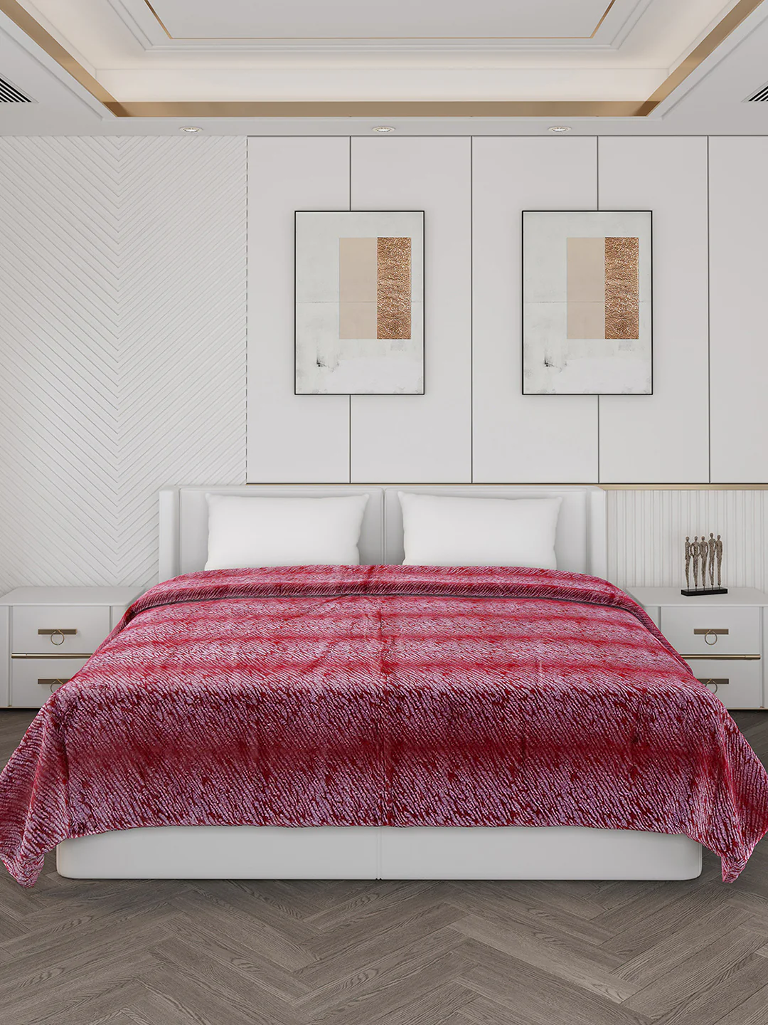 Abstract Double Bed 850 GSM Blanket Daniel 2 Ply (Weight 4.5 kg) - Image 2