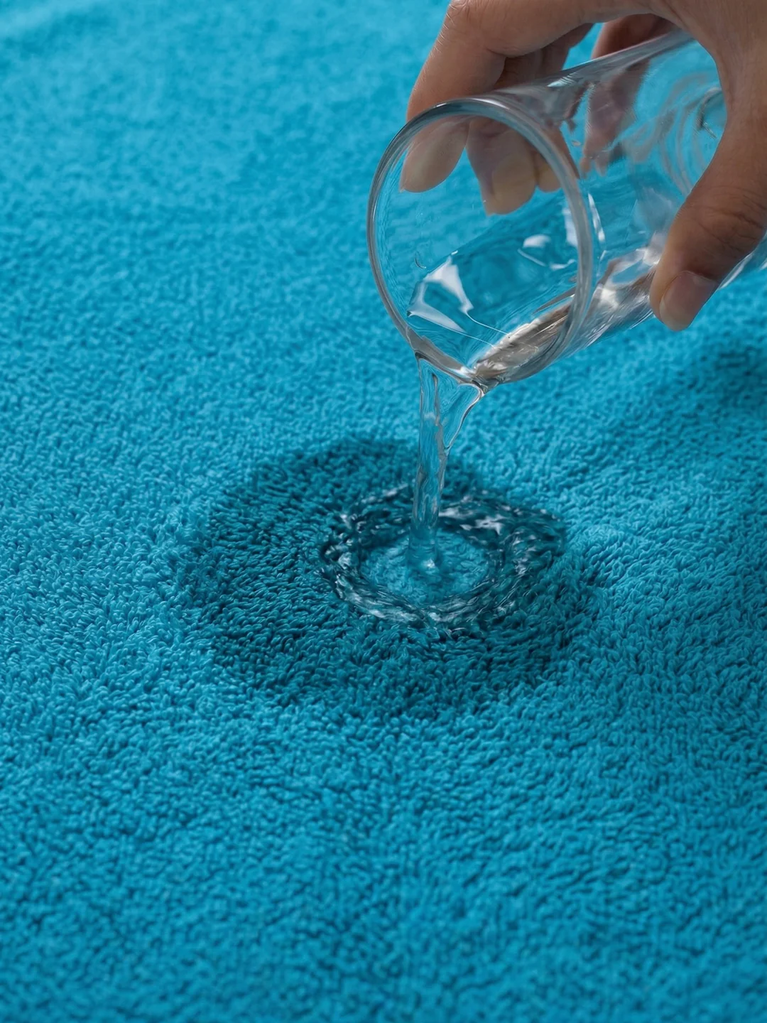 Aqua Blue Pure Cotton Solid 380 GSM Car Towel 1 Piece (Jazz Collection) - Image 2