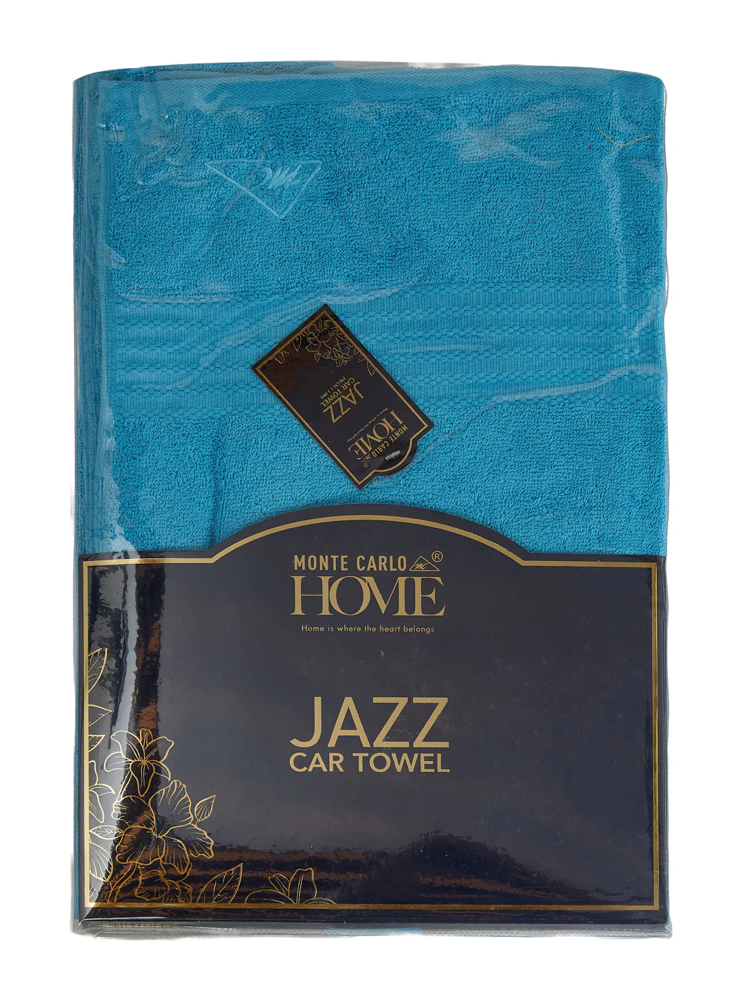 Aqua Blue Pure Cotton Solid 380 GSM Car Towel 1 Piece (Jazz Collection) - Image 8