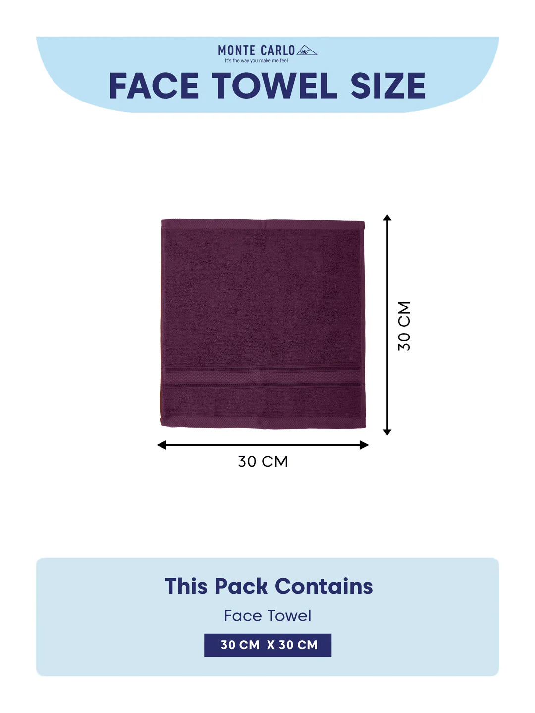 Argyle Purple Pure Cotton Solid 400 GSM Face Towel 4 Pc Set (Jasper Collection) - Image 7