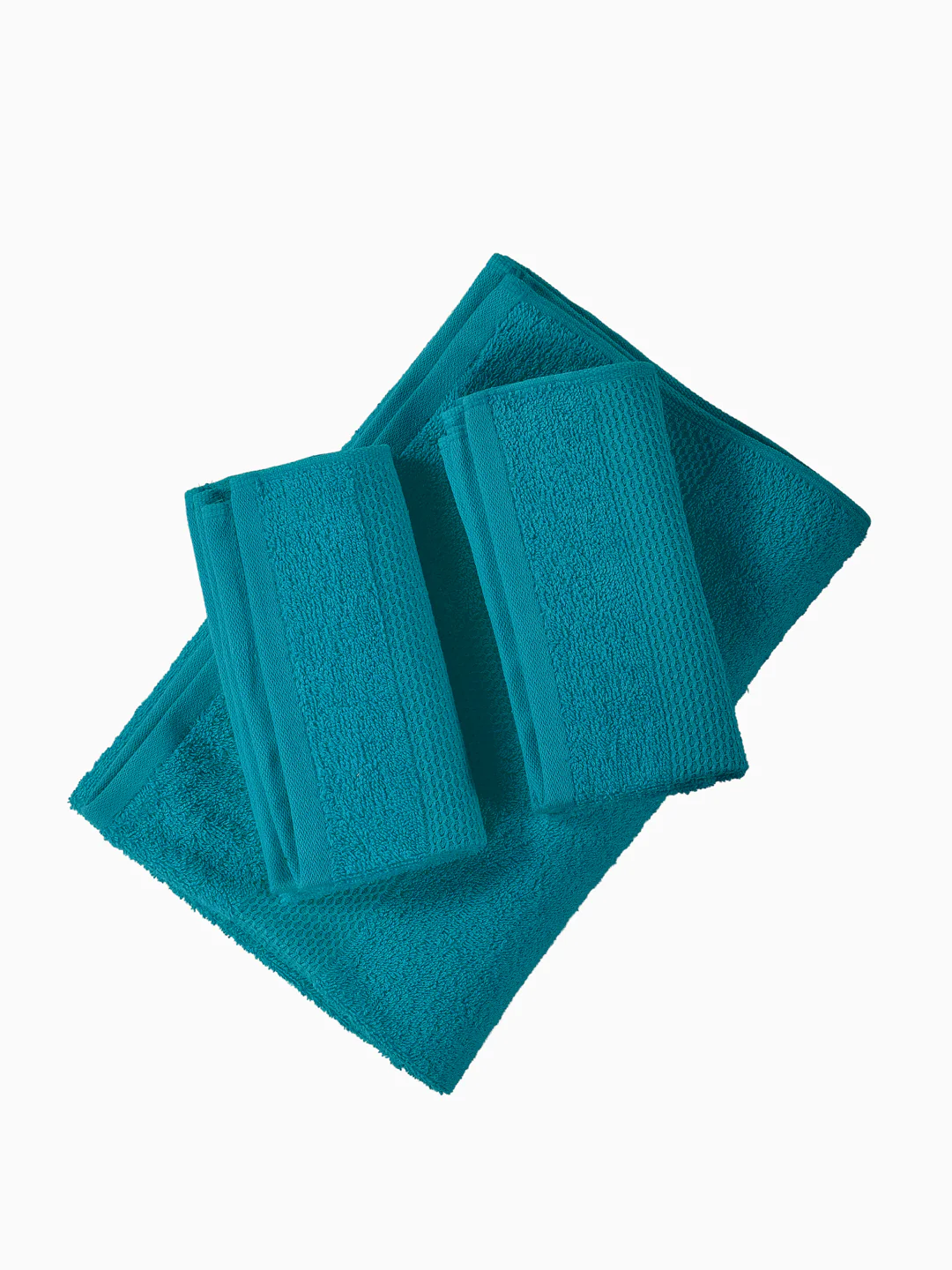 Baltic Blue 100% Cotton Solid 380 GSM Bath Towel Super Charm 3 Pc Set Gifting Box Pack - Image 6