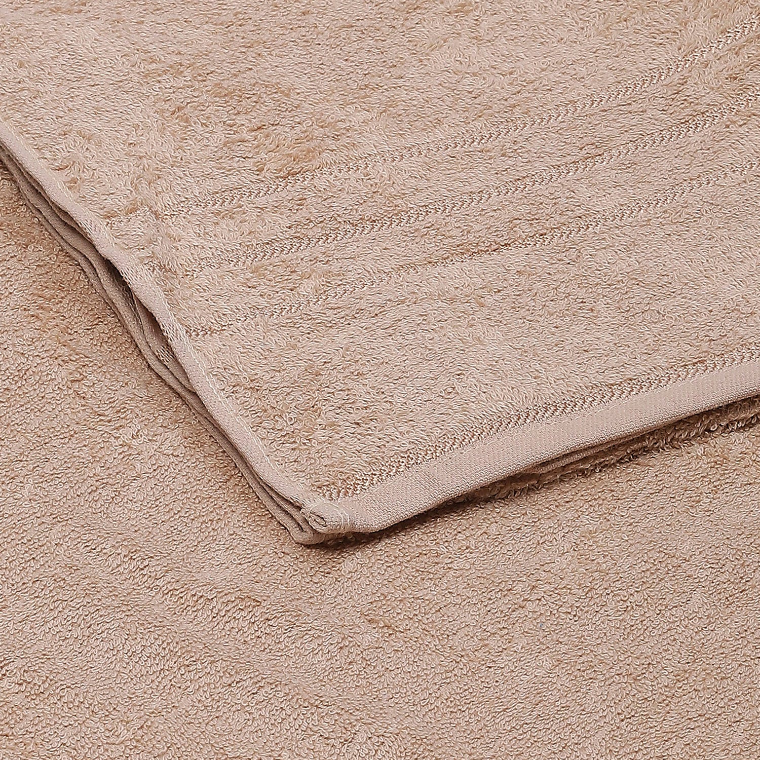 Beige Cotton 350 GSM Bath Towel - Image 3