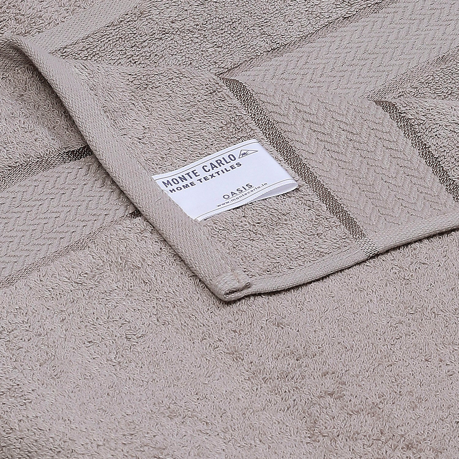 Beige Cotton 450 GSM Bath Towel - Image 4