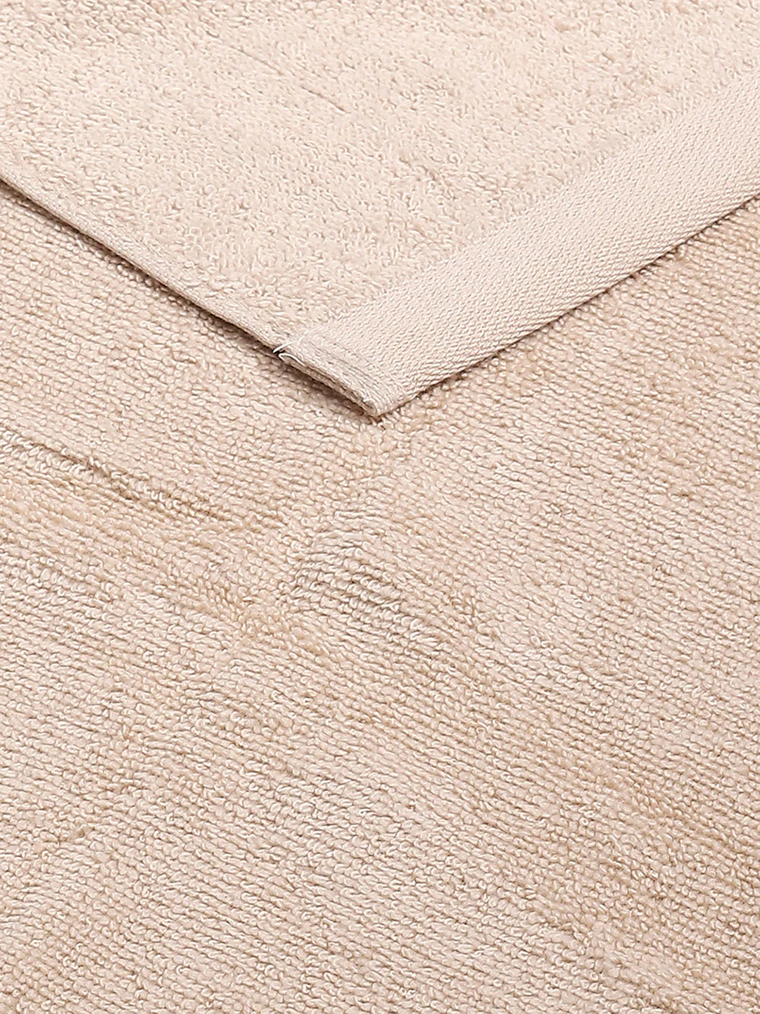 Beige Cotton Solid 350 GSM Hand Towel (Pack of 2) - Image 4