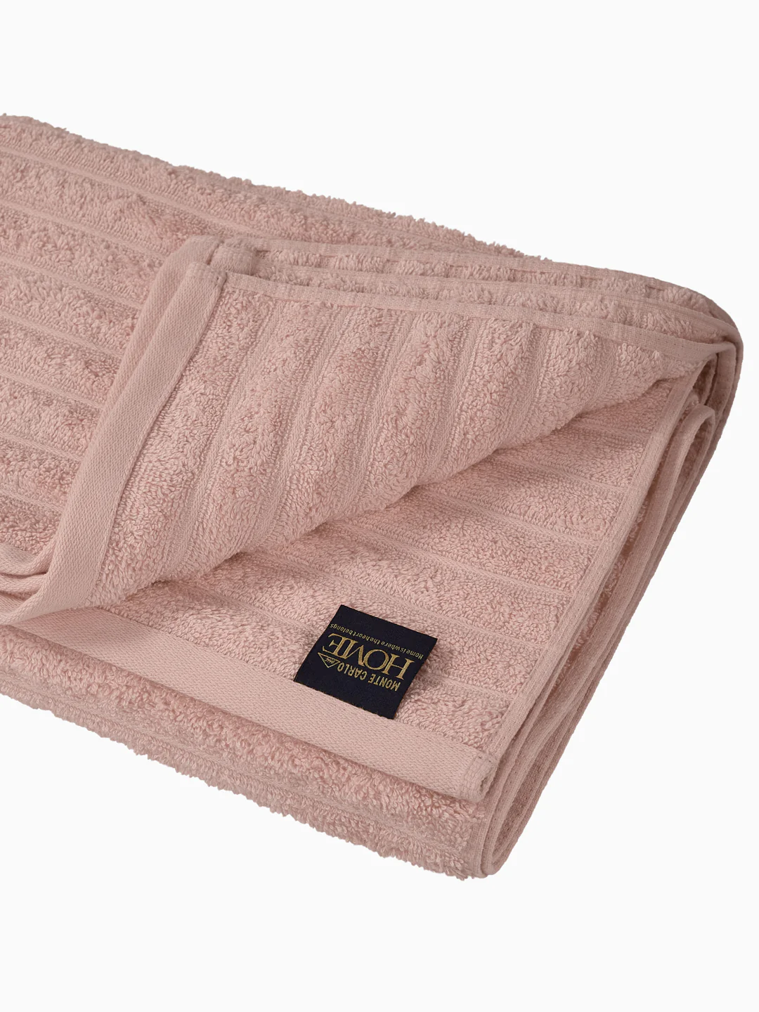 Beige & Pink 100% Cotton Solid 500 GSM Bath Towel Sensations 4 Pc Set Gifting Box Pack - Image 7