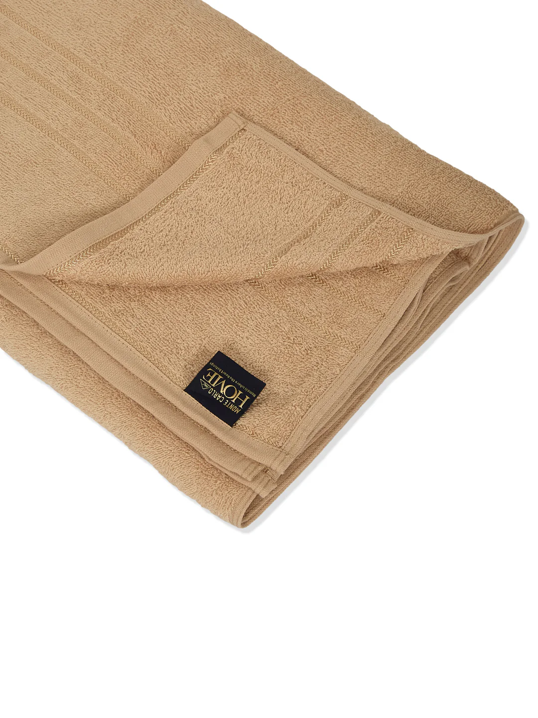Beige Pure Cotton Solid 340 GSM Car Towel 1 Piece (Soho Collection) - Image 4