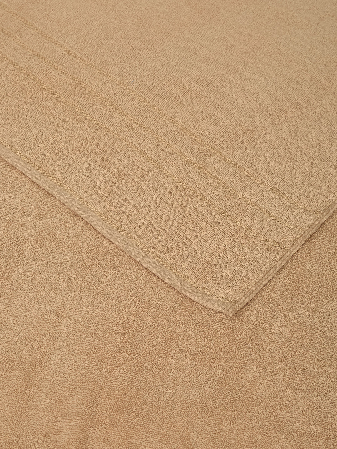 Beige Pure Cotton Solid 340 GSM Car Towel 1 Piece (Soho Collection) - Image 5