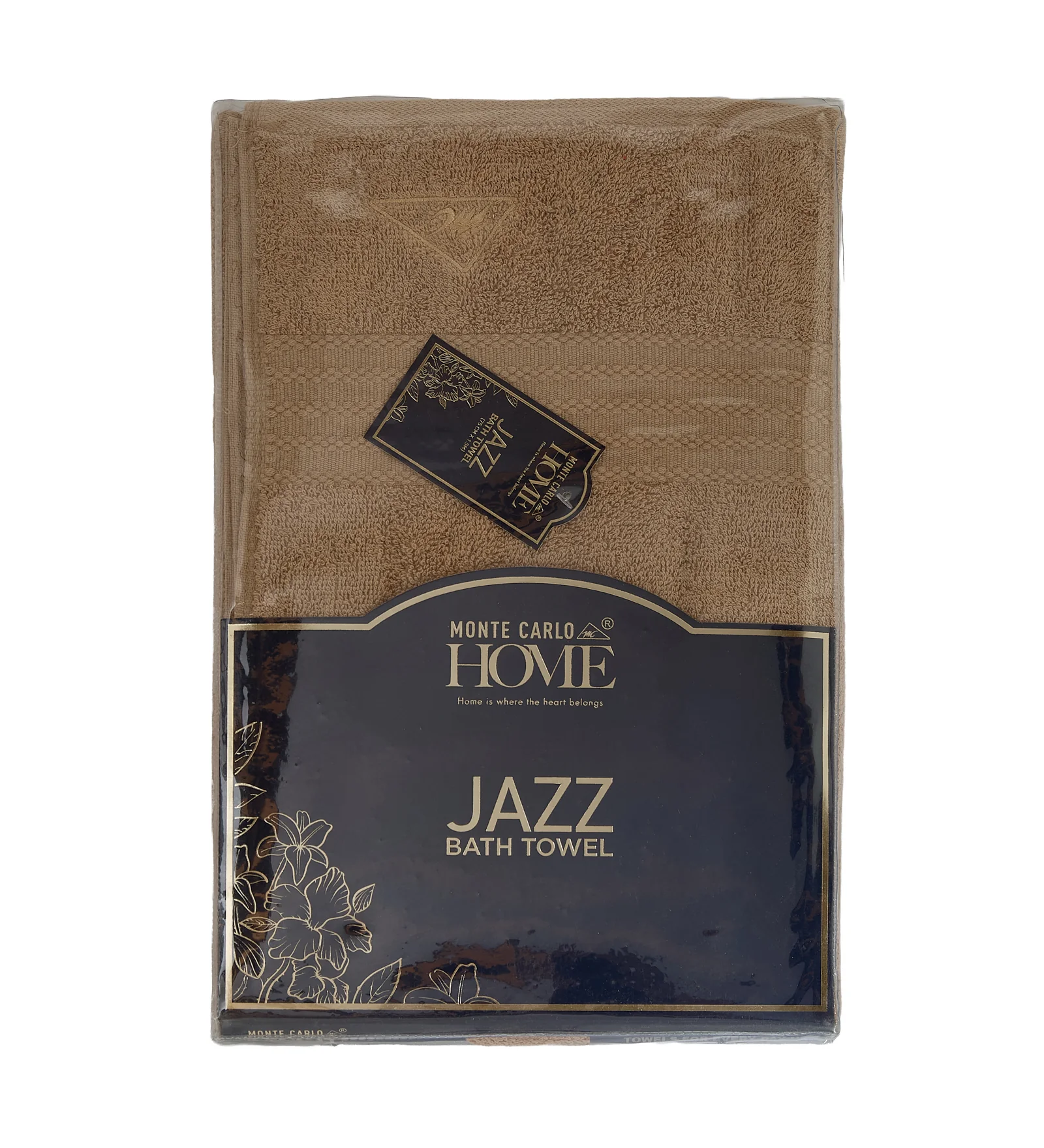 Beige Pure Cotton Solid 380 GSM Bath Towel 1 Piece (Jazz Collection) - Image 9