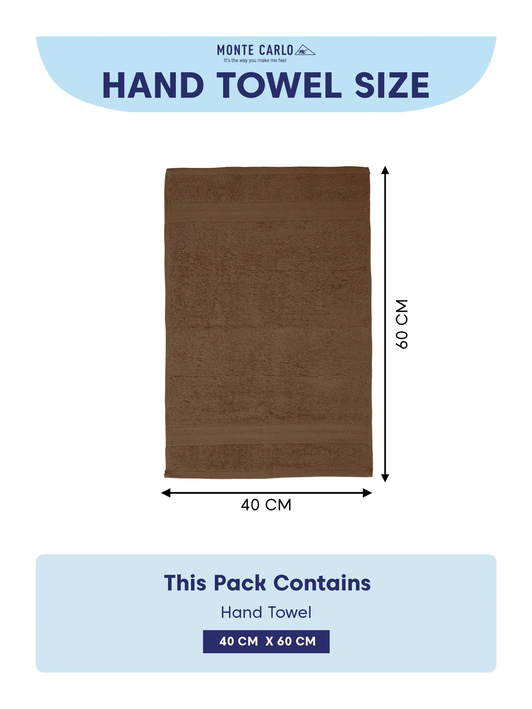 Beige Pure Cotton Solid 380 GSM Hand Towel 2 Pc Set (Jazz Collection) - Image 10