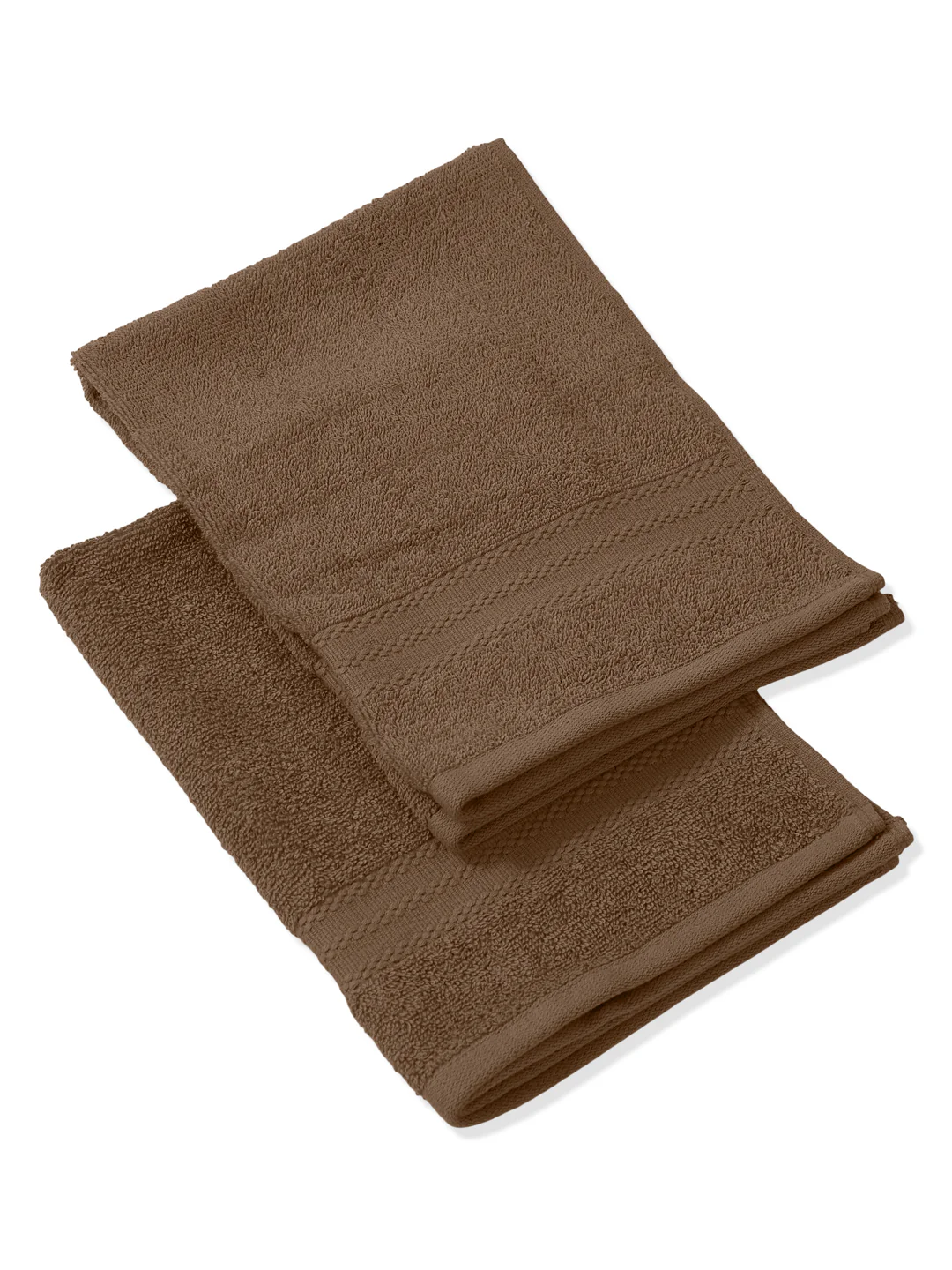 Beige Pure Cotton Solid 380 GSM Hand Towel 2 Pc Set (Jazz Collection) - Image 6